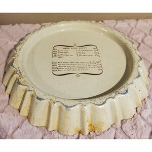 Flan Baking Tin w/ Recipe, Vintage